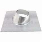 Code Cap Assembly AmeriVent 6FFU Roof Vent Flashing, Galvanized Steel